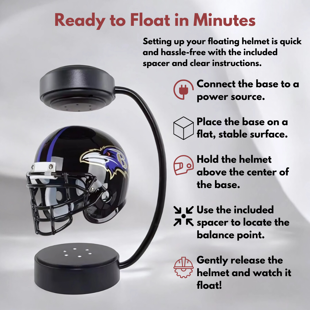 Floating Football Helmets